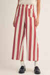 Walk The Line Pants-Wine