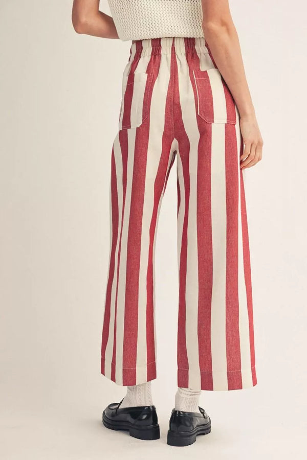 Walk The Line Pants-Wine