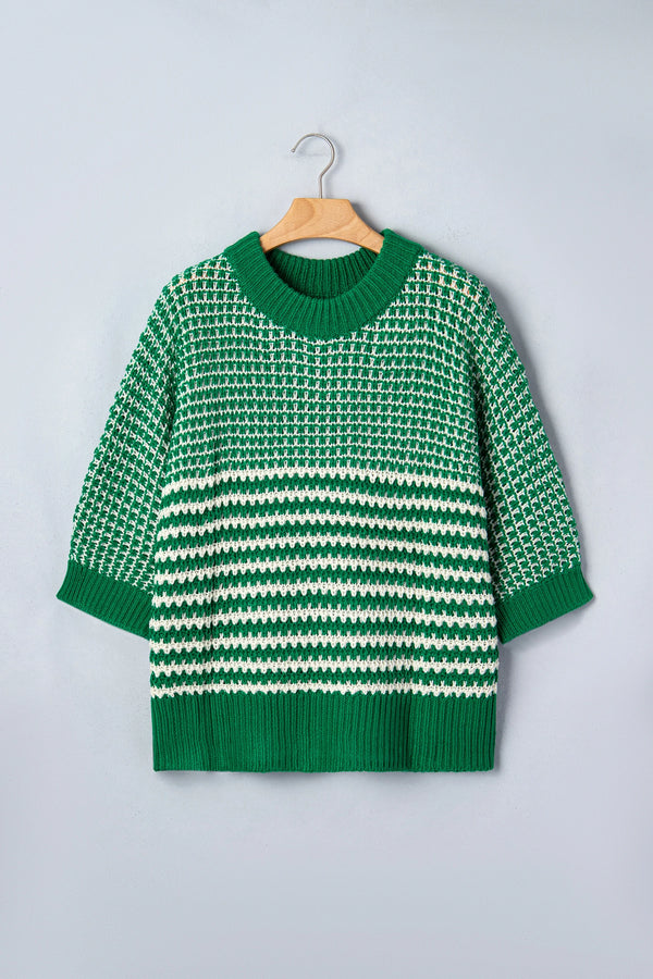 Going Green Striped Sweater