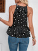 Dot Your Way Halter Top, Black