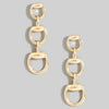 Horsebit Drop Earrings