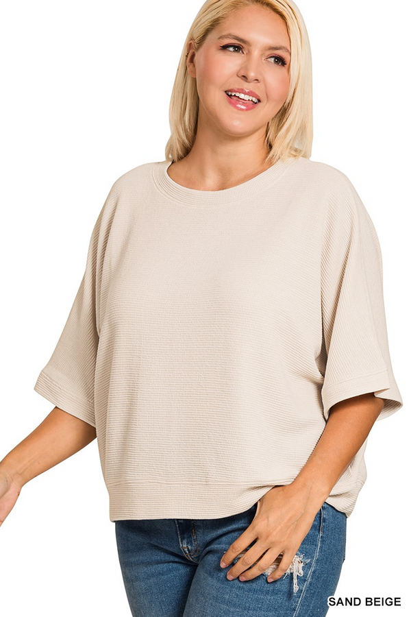 Comfy Banded Tee, Curvy