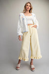 Sunny Side Ruffled Hem Pants