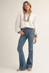 Plaid Perfection Mock Top