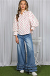 Dot Darling Puff Sleeve Top