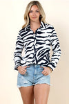 Wild Card Button Down Blouse