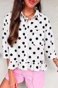 Perfectly Polka Dot Button Down