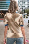Timeless Stripes Puff Top