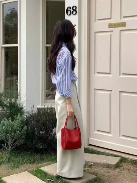 Small Tote/Crossbody Bag W/Cosmetic Pouch