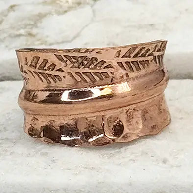 Cooper Feather Ring