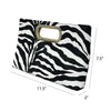 Top Handle Zebra Print Clutch
