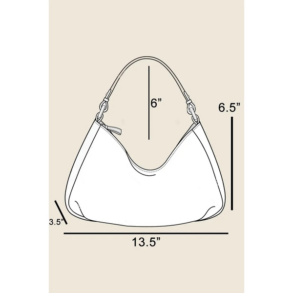 Wide Boxy Grommet Hand Bag