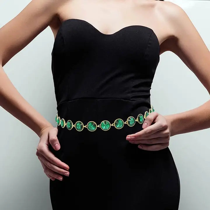 Bling Crystal Chain Belt