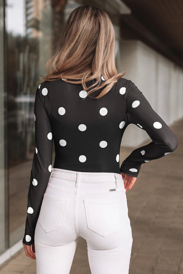 Dot Mesh Bodysuit