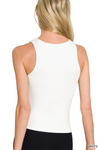 Double-Layer Rayon Round Neck Tank