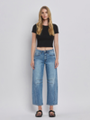 High Rise Dart Structured Fit Barrel Leg Jeans Vervet