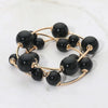 3PCS - Black Pearl Stretch Bracelets
