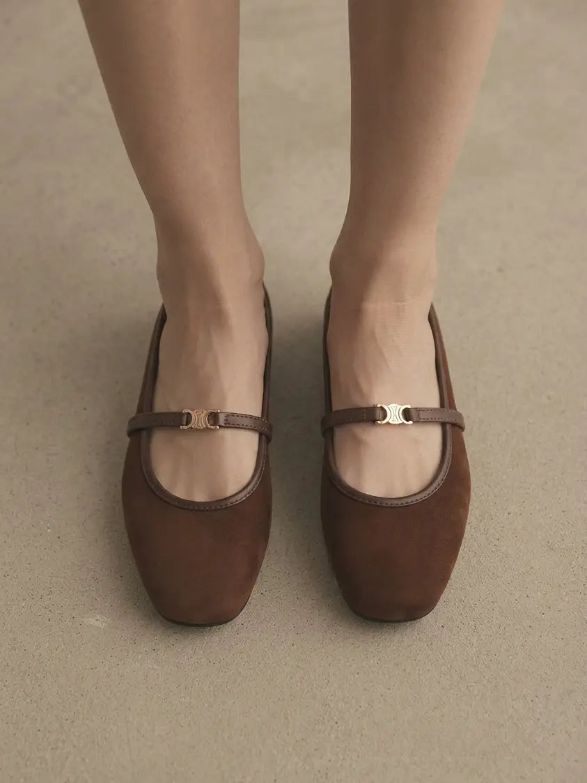Jamie Buckle Mary Jane Flat