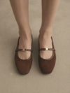 Jamie Buckle Mary Jane Flat