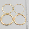 4pc Mixed Bangle Set, Gold