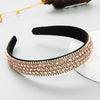Glam Shine Rhinestone Wide-Brim Headband