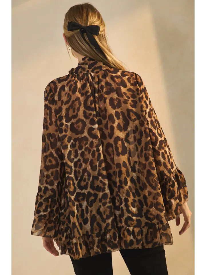 Untamed Leopard Blouse