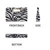Top Handle Zebra Print Clutch