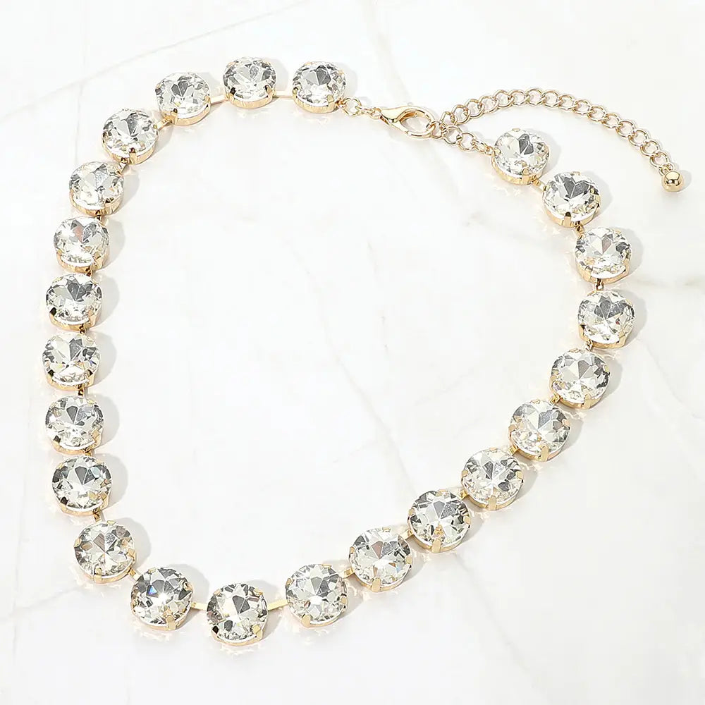 Extra Sparkle Necklace, Gold