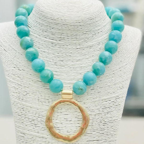 Big Ball Necklace W/Pendant