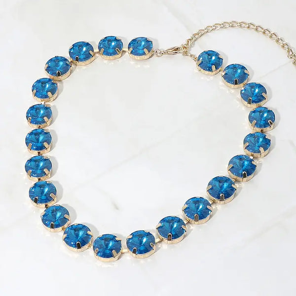 Jewel Box Necklace, Blue
