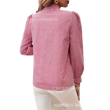 Ember Loom Plaid Button-Down Blouse