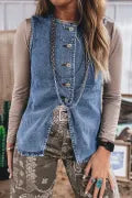 Chic Denim Vest