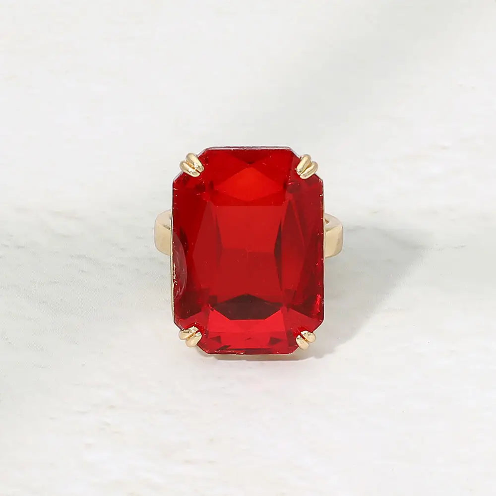 Big Bling Energy Ring, Red