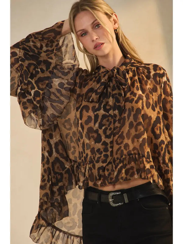 Untamed Leopard Blouse