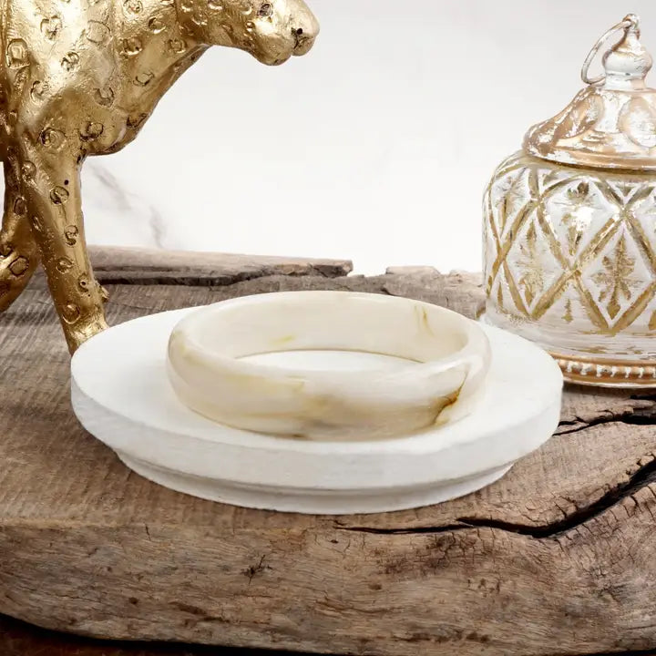 Marbled Muse – Rounded Acrylic Bangles