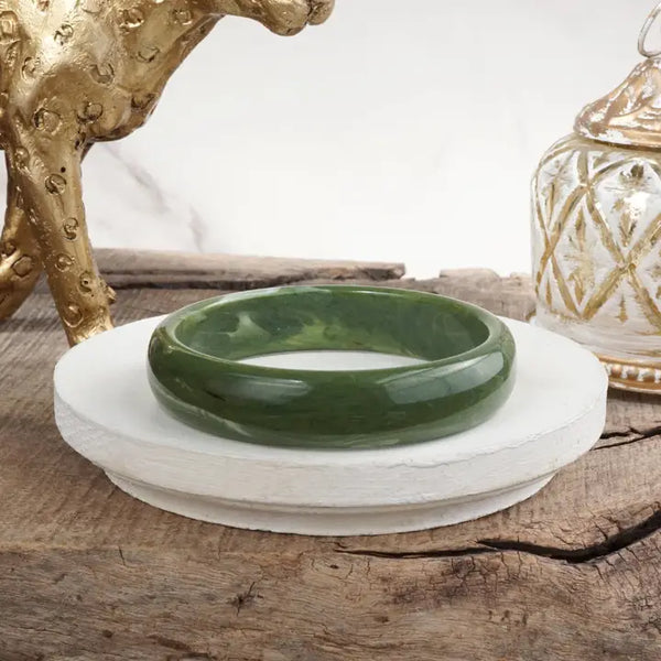 Marbled Muse – Rounded Acrylic Bangles