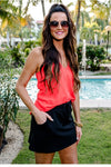 After Dark Black Skort