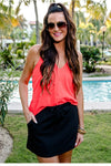 After Dark Black Skort