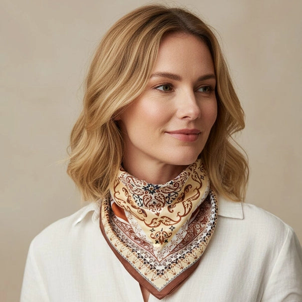 Flower and Rope Pattern Bandana