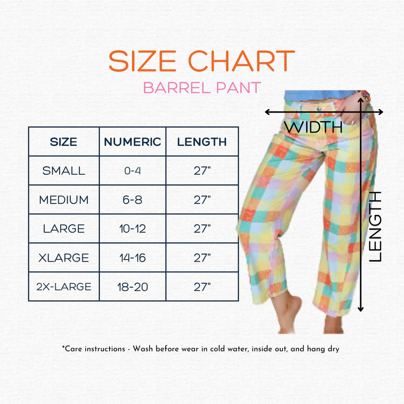 Jewel Patch Barrel Pants