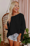 Casual Shirred Cuffs Half Sleeve Blouse - 3 Colors