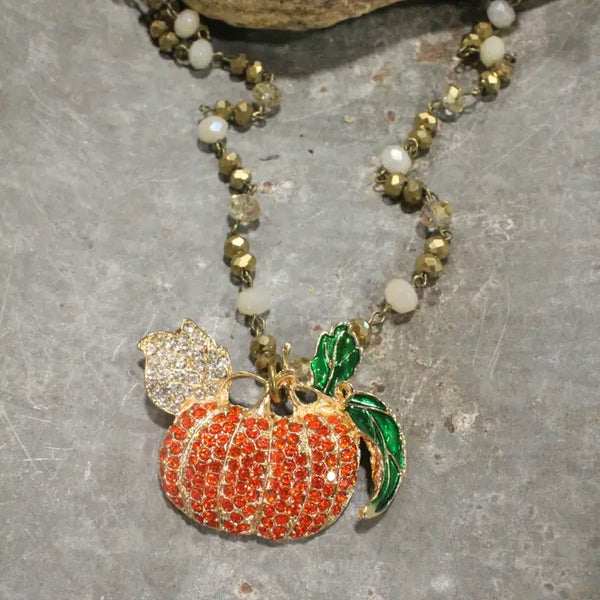 Bountiful Harvest Pumpkin Necklace
