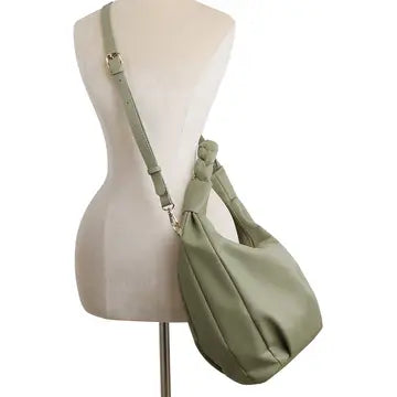Braid Handle Women's Hobo/Crossbody Shoulder Bag