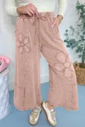 Pretty Petals Pants - Mocha