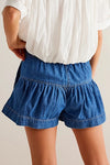 Button-Front Denim Shorts -  2 Colors