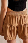Button-Front Denim Shorts -  2 Colors