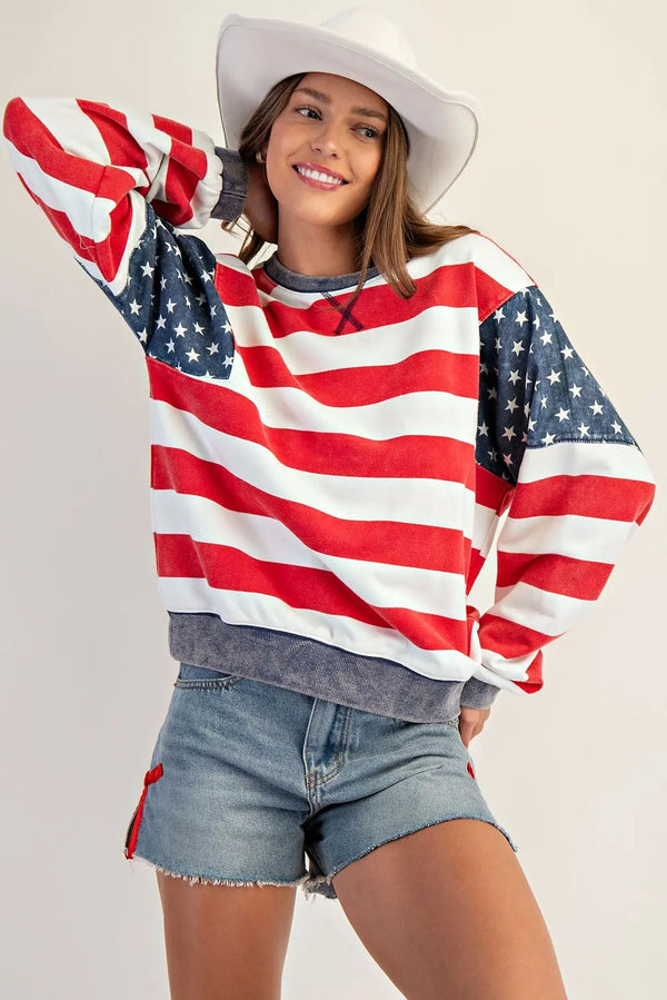 American Cherry Cream Stripe