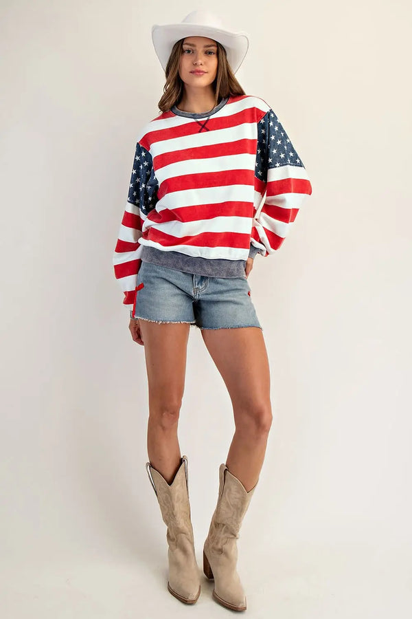 American Cherry Cream Stripe