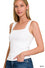 Cotton Square Neck Cropped Top 3-Colors