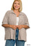 Easy Breezy Stripe Button Top, Mocha